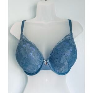 Victoria's Secret Bra Body by Victoria Perfect Shape 32DDD Blue Perfect Shape